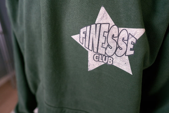 Finesse Club “Star” Logo Hoodie (Green)