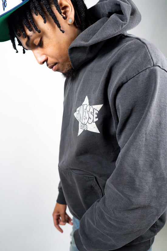 Finesse Club “Star” Logo Hoodie (Dark Grey)